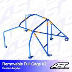 Roll Cage OPEL Corsa (B) 3-doors Hatchback REMOVABLE FULL CAGE V2