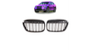 Grill BMW X1 F48 pojedyncze żeberka Gloss Black