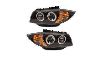 Lights BMW 1 E81 E82 E87 E88 Front Black