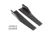 Universal Black Side Skirt Rocker Splitters Winglet Wings Canard Diffuser Type 2