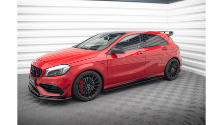 Diffuser Mercedes-Benz A W176 CLA 117 AMG CLA 117 AMG LINE Facelift Side Skirts Gloss Black