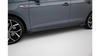 Side Skirts Volkswagen Polo GTI Mk6 Facelift Street Pro Black-Red + Gloss Flaps