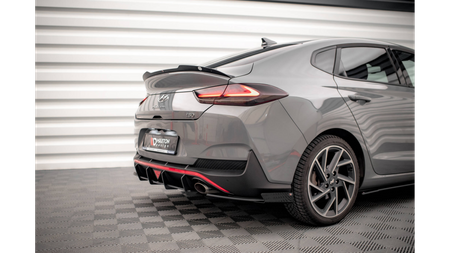 Splitter Hyundai I30 Fastback N-Line III Facelift Tył Boczne Street Pro Black + Gloss Flaps