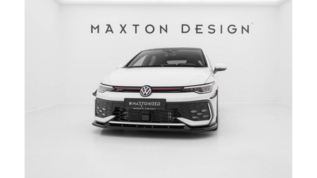 Splitter Volkswagen Golf GTI GTE R-Line Mk8 Facelift Front Street Pro Black v.2