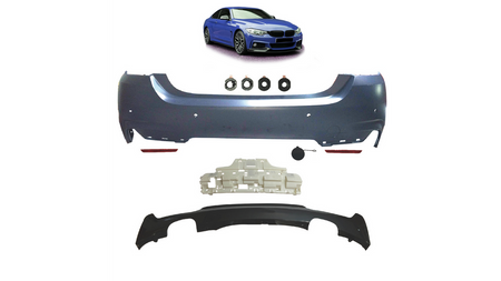 Bumper BMW 4 F32 F33 F36 Rear with Diffuser