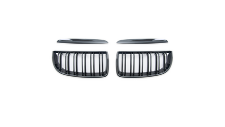 Grill BMW 3 E90 E91 podwójne żeberka Gloss Black