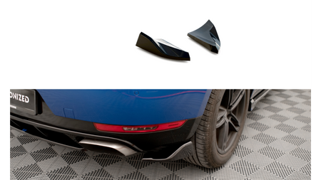 Splitter Porsche Macan I Tył Boczne Gloss Black