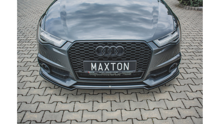 Splitter Audi A6 C7 Facelift S-Line Front Gloss Black