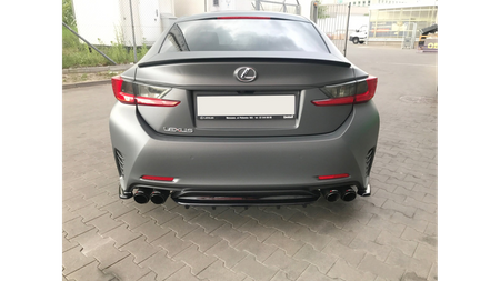 Splitter Lexus RC Tył Środkowy z Dyfuzorem Gloss Black