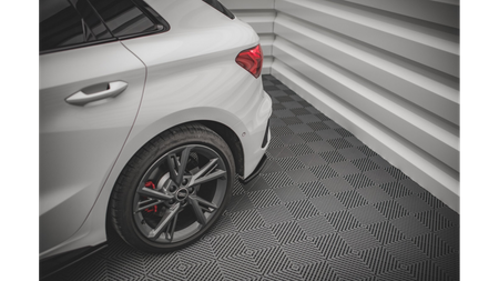 Splitter Audi S3 8Y Tył Boczne v.1 Gloss Black