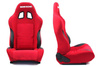 Racing seat RAPID Bride Velvet Red