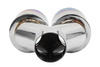 Exhaust Tip 89mmx2 enter 60mm Polished Burn Right 