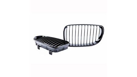 Grill BMW 1 E81 E82 E87 E88 Facelift Single Line Matt Black