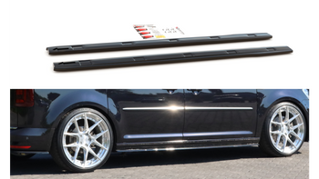 Diffuser Opel Volkswagen Caddy Mk. 4 Side Skirts Gloss Black