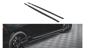 Diffuser Volkswagen Golf 8 R Side Skirts Street Pro Black-Red