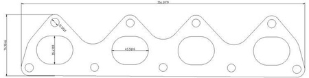 Exhaust flange Honda H22 Prelude