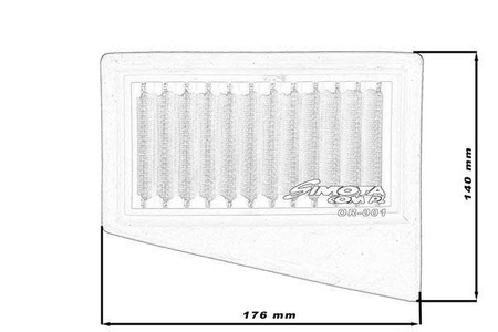 Simota Panel Filter OR001 176x140mm