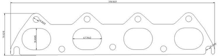 Exhaust flange Honda D-seria