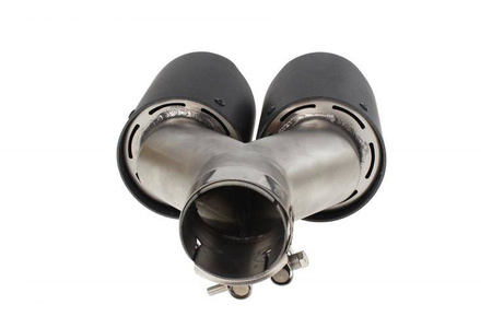 Exhaust Tip 101mmx2 enter 76mm Carbon Matte