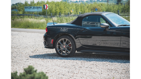 Splitter Fiat 124 Spider Abarth Rear Side Gloss Black