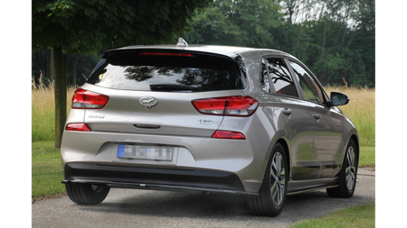 Splitter Hyundai i30 III Rear Central without Diffuser Gloss Black