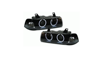 Lights BMW 3 E36 Front CCFL Black