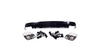 Diffuser Mercedes-Benz CLA C117, X117 Rear with Pipes black