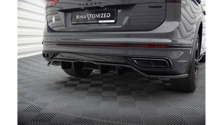 Splitter Volkswagen Tiguan II Facelift R Rear Central with Diffuser