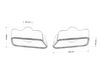 Exhaust Tip 180x80mm enter 60mm BMW 525 Polished Set