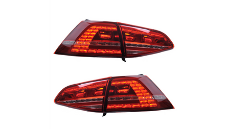 Lampy Volkswagen Golf 7 Tył Dynamic LED Red