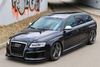 Side Skirts Diffusers Audi RS6 C6 - Gloss Black
