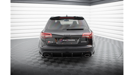 Splitter Audi RS6 C6 Rear Side Gloss Black