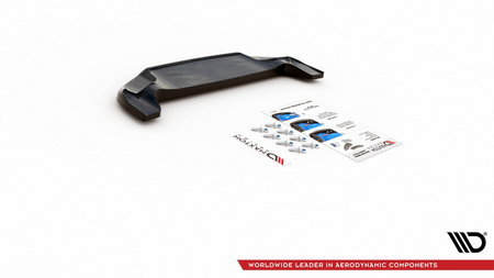 Splitter Fiat 124 Spider Abarth Tył Środkowy Gloss Black