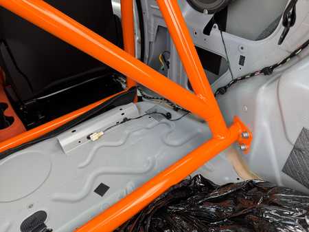 Rollbar skręcana pół klatka Fiat 500 Abarth Red