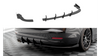 Splitter BMW 4 F36 Tył Boczne Street Pro Black-Red + Gloss Flaps