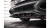 Splitter Porsche 911 Turbo S 992 Rear Central with Diffuser Gloss Black