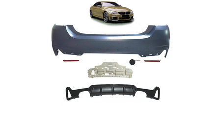 Bumper BMW 4 F32 F33 F36 Rear with Diffuser