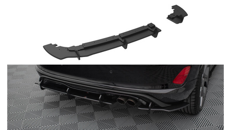 Dokładka Ford Fiesta VIII ST Zderzak Tył + Flaps Black Racing Durability