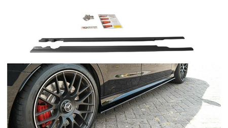 Diffuser Mercedes-Benz C S205 63AMG Side Skirts v.1 Gloss Black