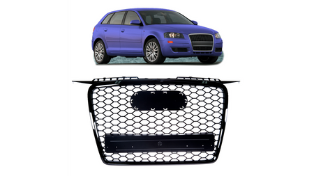 Grill Audi A3 8P Gloss Black