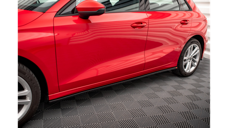 Diffuser Audi A3 8Y Side Skirts Gloss Black