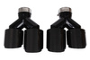 Exhaust Tip 101mmx2 enter 76mm Carbon Gloss Set