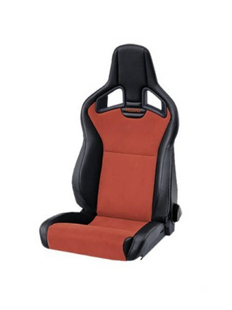 Fotel Sportowy RECARO Cross Sportster CS SAB with heating Artificial leather Black / Dinamica Red