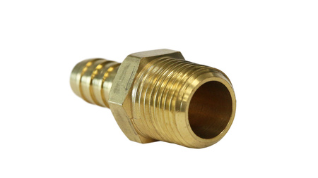 Nipple 1/2" to 12mm hose Brass