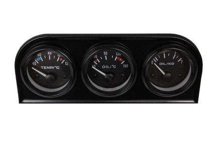 KET Gauges 52mm 3in1 kit Oil Temp, Water Temp, Oil Press VDO Look