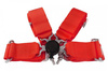 Racing seat belts 4p 3" Red - Quick