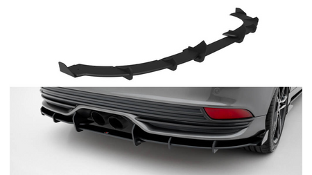 Dyfuzor Ford Focus ST Mk3 Facelift Tył Street Pro Black + Gloss Flaps