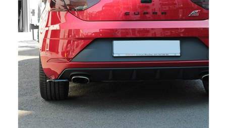 Splitter Seat Leon Cupra III Facelift Tył Boczne v.1 Gloss Black