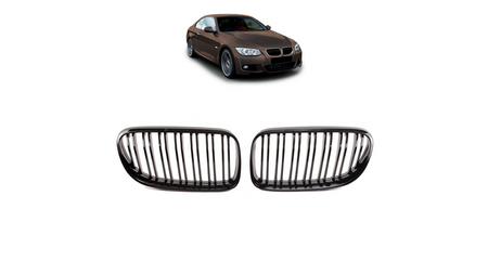 Grill BMW 3 E92 E93 Facelift podwójne żeberka Gloss Black