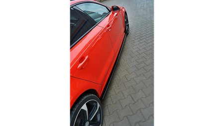 Diffuser Audi A7 C7 Facelift S-Line Side Skirts Gloss Black
